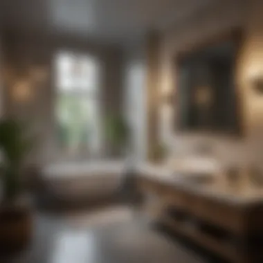 Sustainable Luxury in Bath Spaces Luxurious bathroom setup with eco-friendly features