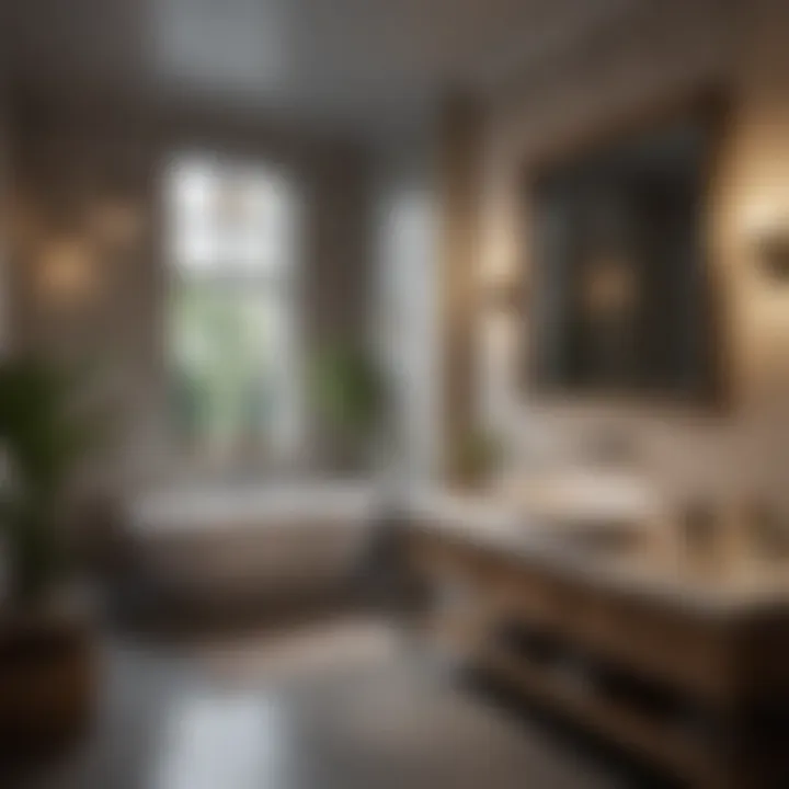 Sustainable Luxury in Bath Spaces Luxurious bathroom setup with eco-friendly features