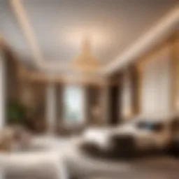 Elegant dual-suite master bedrooms with modern decor