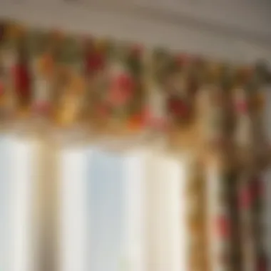 Timeless Floral Print Valance for Bedroom Vintage-inspired floral print valance