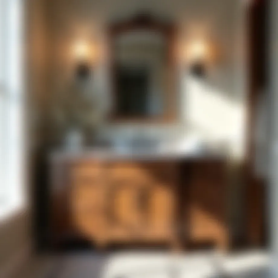 Elegant American-made bathroom vanity showcasing fine craftsmanship