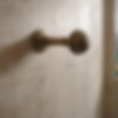 Stylish shower hardware with vintage charm