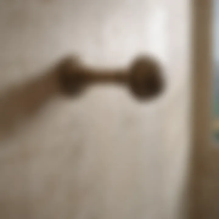 Stylish shower hardware with vintage charm