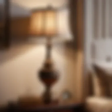 Timeless Charm Classic Ashley Furniture Lamp adding charm to a traditional bedroom setting