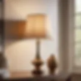 Elegant Ashley Furniture Lamp casting soft light in a bedroom