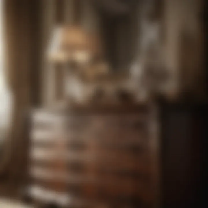 Exquisite Dresser Featuring Artful Craftsmanship Luxurious dresser with intricate design