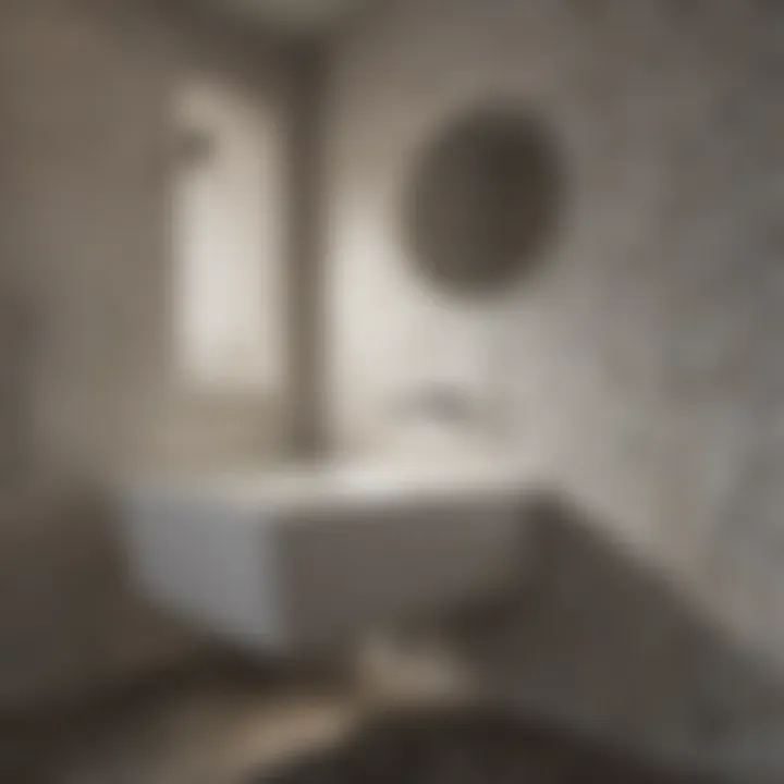 Modern Usage of Basketweave Tile Modern bathroom showcasing the versatility of basketweave tile