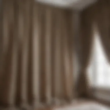 Natural fabric curtains offering a rustic charm to the space