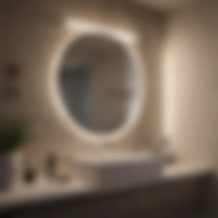 Energy-efficient LED light fixture showcasing sleek design