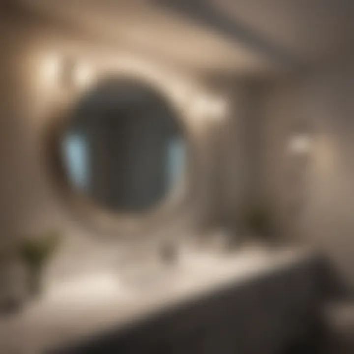 Installation of a modern light fixture, emphasizing attention to detail