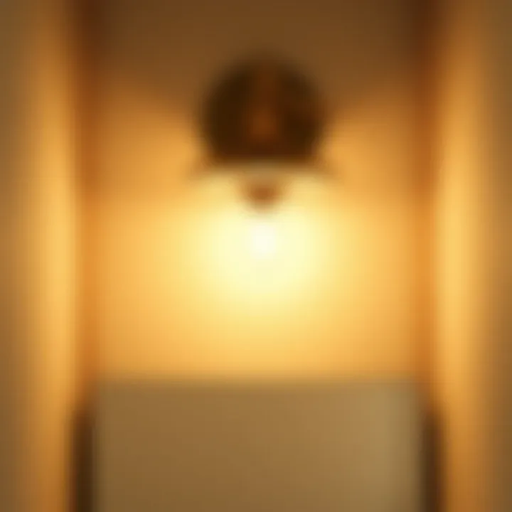 Eco-friendly LED bathroom lighting fixture emphasizing sustainability