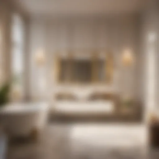 A luxurious bathroom with high-quality paint