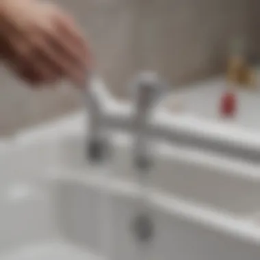 Installation of bathroom PVC pipe fittings in a modern plumbing setup.