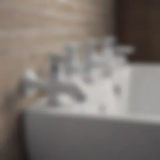 Close-up view of various bathroom PVC pipe fittings showcasing different shapes and sizes.