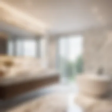 Elegant Marble Bathroom Design Modern bathroom design with marble accents