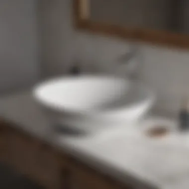 Elegant Vessel Sink An elegant vessel sink highlighting unique materials and craftsmanship.