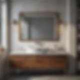 Contemporary Single Sink Vanity Contemporary bathroom vanity design showcasing a sleek single sink.