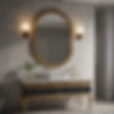 Elegant Vanity Design Elegant bathroom vanity with a stylish countertop