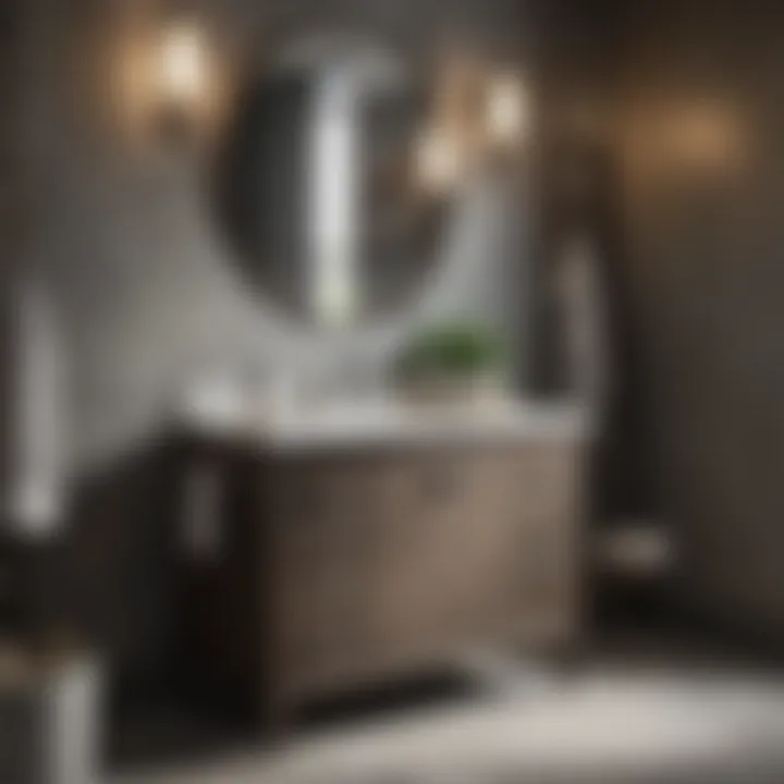 Space-Saving Solutions in Bathroom Vanities Practical bathroom vanity featuring storage solutions for small spaces