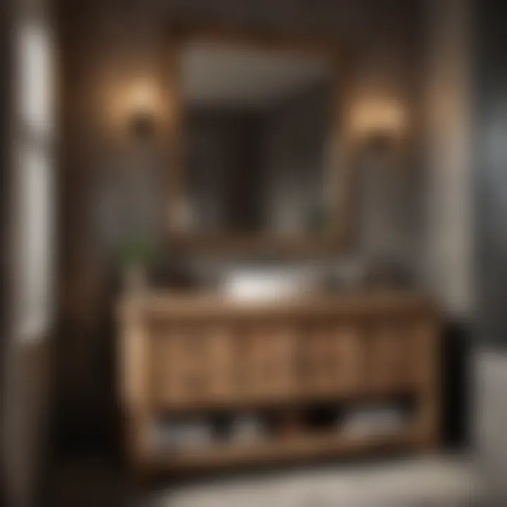 Rustic Charm in Bathroom Vanities Rustic bathroom vanity showcasing reclaimed materials and warmth