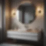 Stylish modern single bathroom vanity with sleek lines