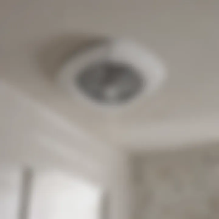 Diagram illustrating how bathroom vent fan heater combos improve air circulation