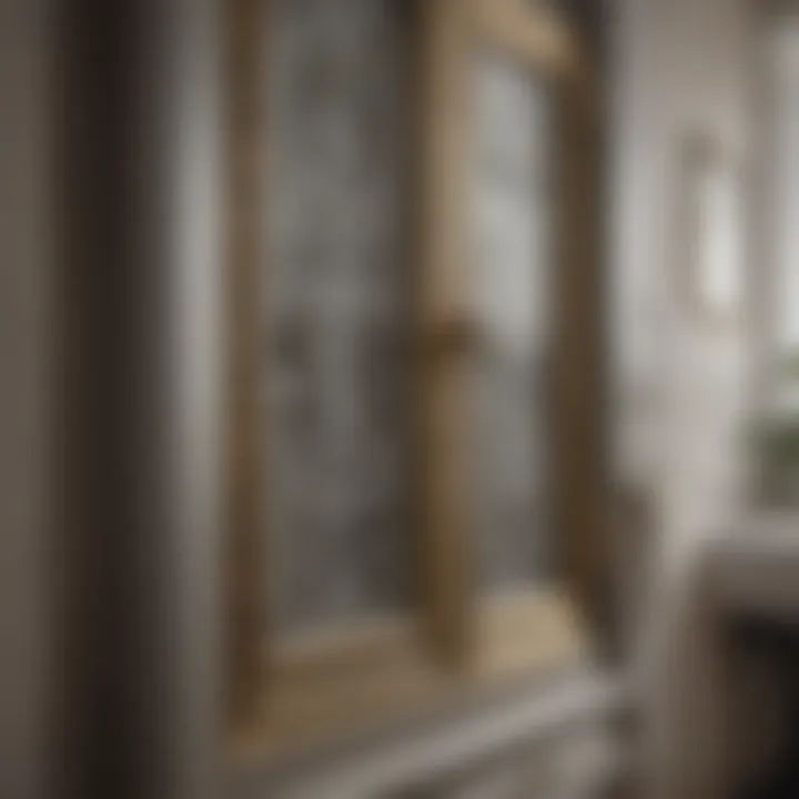 Intricate Design Details of Glass Door Cabinets Close-up view of glass door cabinet highlighting intricate design details