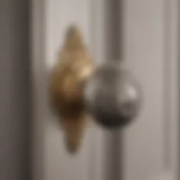 Elegant design of a bedroom lever door knob showcasing modern aesthetics