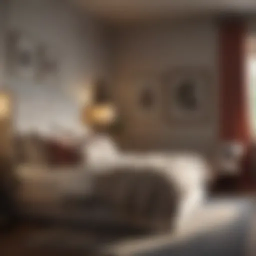 Cozy Bedroom Nook Elegant bedroom seating arrangement showcasing a cozy nook