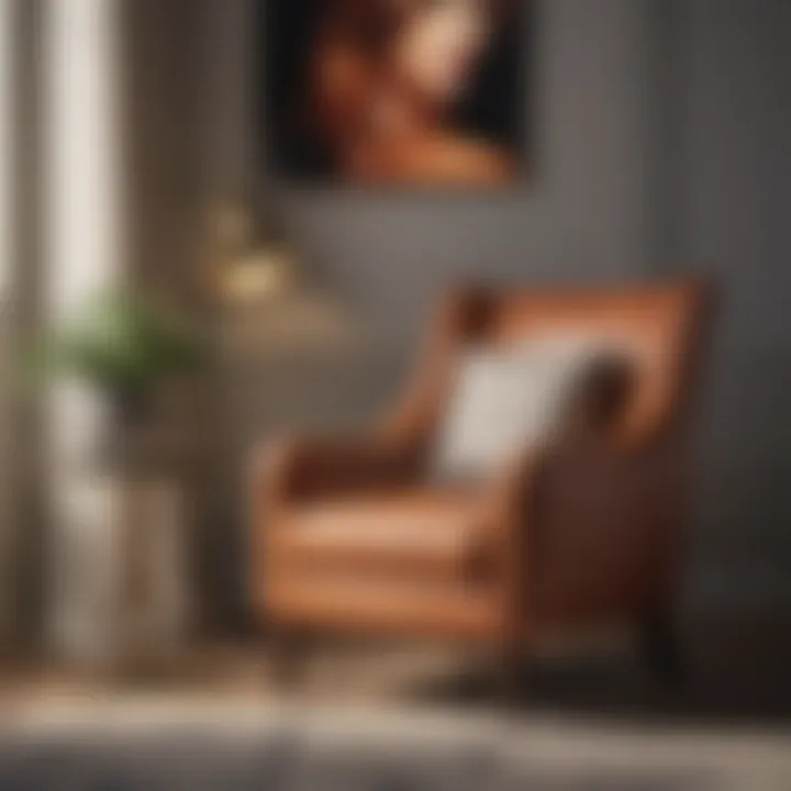 Modern Armchair Style Stylish armchair in a modern bedroom setting