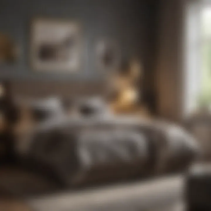 Cozy bedroom arrangement with personalized decor and storage solutions