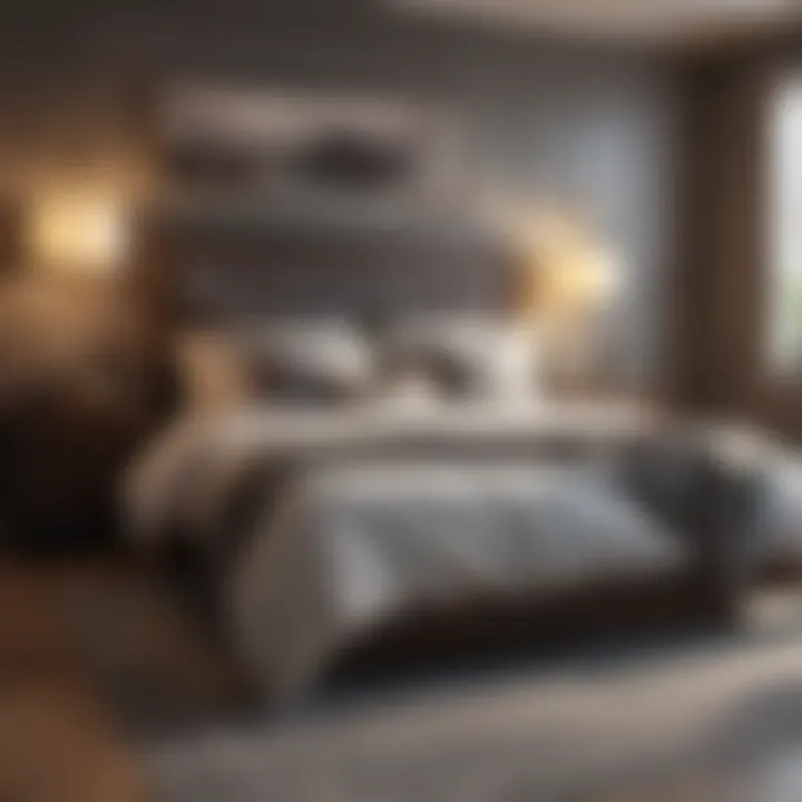 Cozy bedroom atmosphere featuring a king size bed