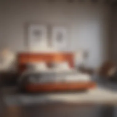 Minimalist bedroom set highlighting functionality and simplicity