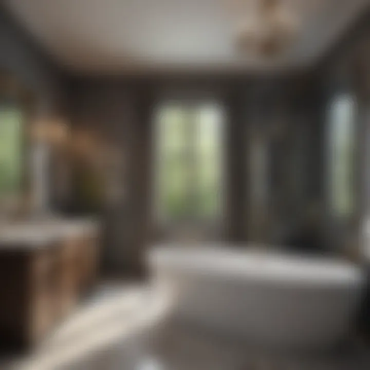 Luxurious Bathtub and Shower Combo