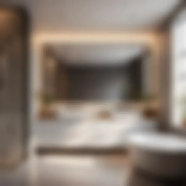 Chic and modern bathroom with minimalist design