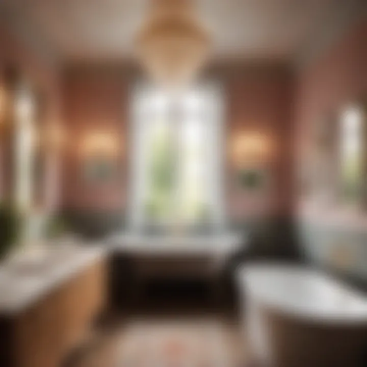 Elegantly designed bathroom with vintage charm