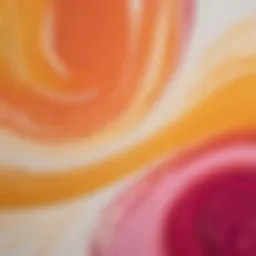 Abstract Brush Strokes in Behr Colors