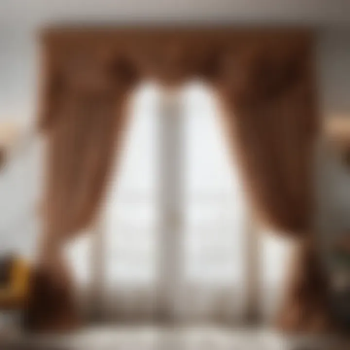 Chic Ruffled Layered Curtains