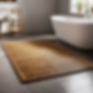 Durable Bamboo Bath Mat