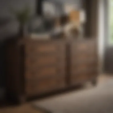 Efficient Storage Solutions with a Big Dresser Functional dresser showcasing organized storage solutions
