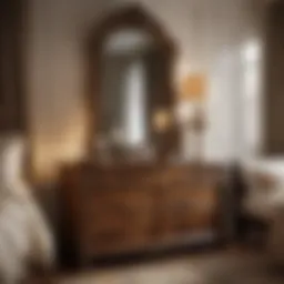 Elegant birchwood bedroom furniture set showcasing natural grain patterns.