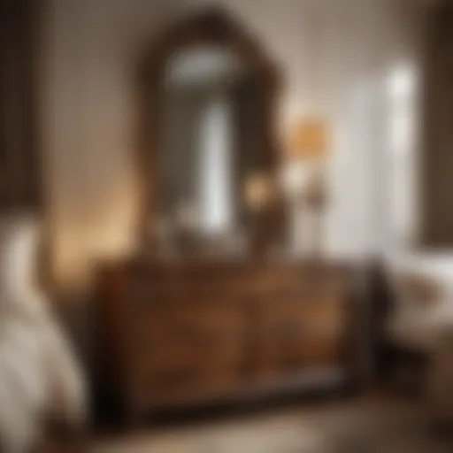 Elegant birchwood bedroom furniture set showcasing natural grain patterns.