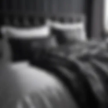 Stylish Black and White Bedding Set