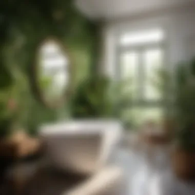 Botanical Inspired Bathroom Colors Botanical illustrations showcasing fresh bathroom hues