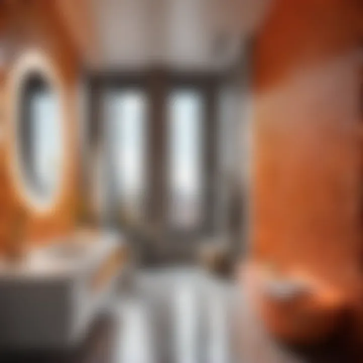 Modern Geometric Bathroom Designs Modern geometric patterns with bright bathroom colors