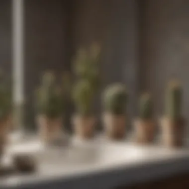 Sustainable Cactus Bathroom Accessories A collection of sustainable cactus bathroom accessories displayed together to showcase eco-friendly options.