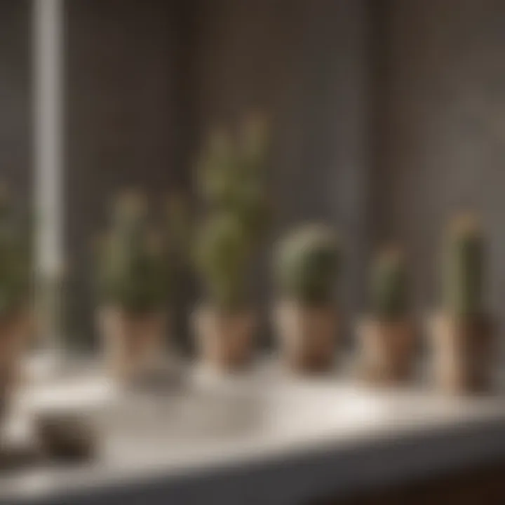 Sustainable Cactus Bathroom Accessories A collection of sustainable cactus bathroom accessories displayed together to showcase eco-friendly options.