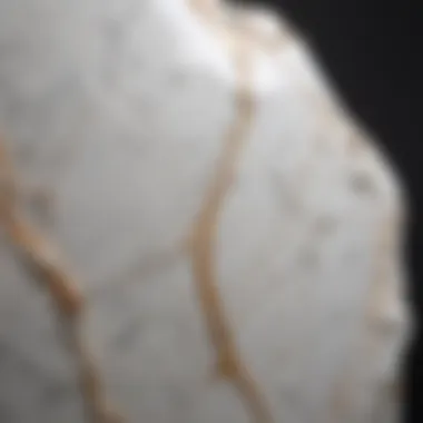 Detail of Calacatta Marble Patterns Close-up detail of Calacatta marble highlighting its unique patterns and textures.