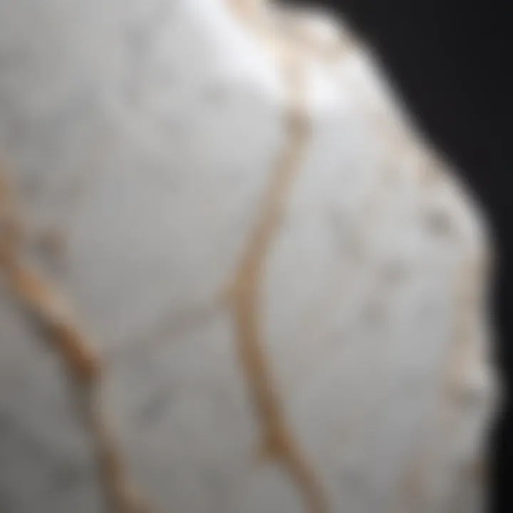 Detail of Calacatta Marble Patterns Close-up detail of Calacatta marble highlighting its unique patterns and textures.