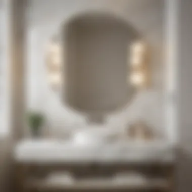 Stylish Integration of Calacatta Vanity Stylish bathroom featuring a Calacatta vanity integrated into a contemporary setting.